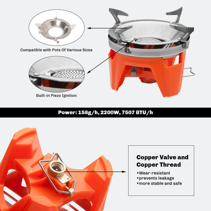 Portable Outdoor Gas Stove Cooking System