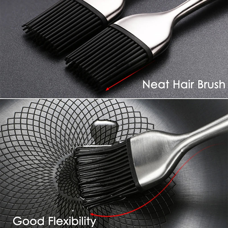 Stainless Steel Handle Bast Brush