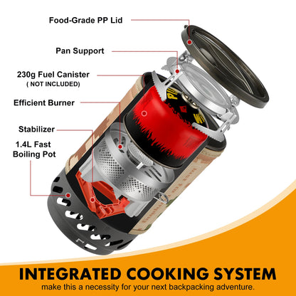 Portable Propane Camp Stove System