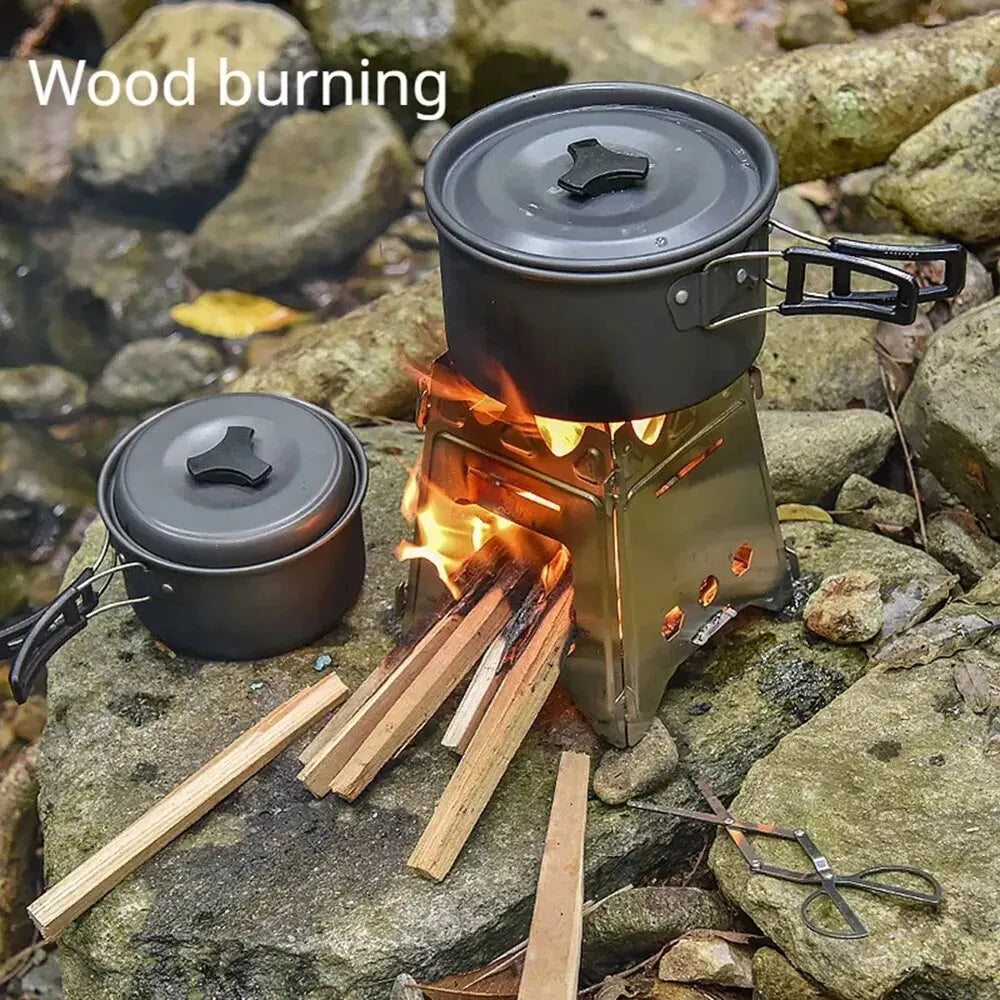 Foldable Stainless Steel Camping Wood Stove